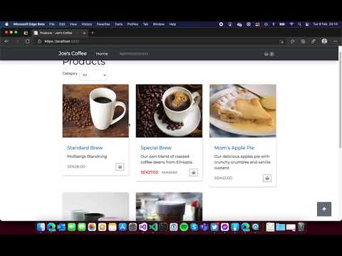 "Joe's Coffee" (Showcase project)