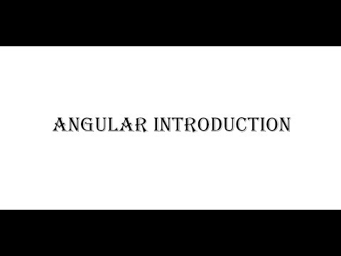 Introduction to Angular || Setting Up Angular