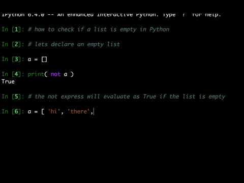 How to Check if a List is Empty in Python - MasteringCode.net