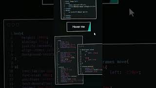 Hover Me (Html & Css) Animation #html #css #htmlshorts #coding