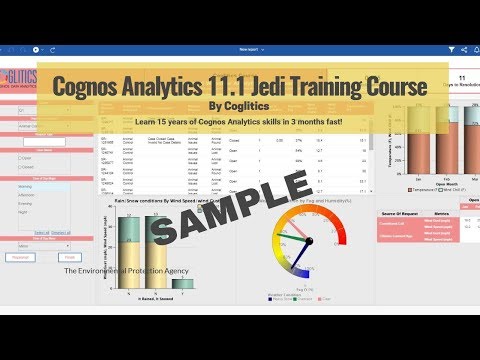 Cognos Analytics 11 1 Online Training Course -  Pink Dashboard