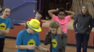 Girls team first run at Lego robot tasks