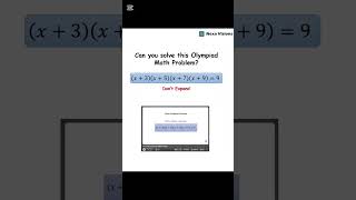 Math Olympiad Question that 99% fail to solve