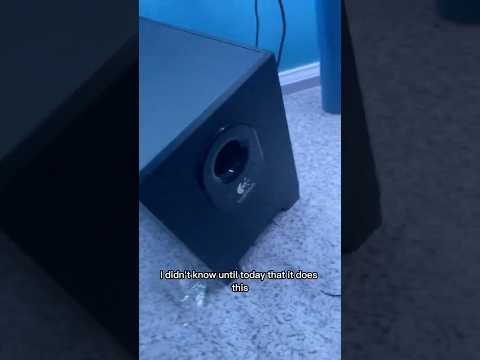 Why do Subwoofers have ports? #tech #techtok #gaming #gamingpc #speaker #subwoo
