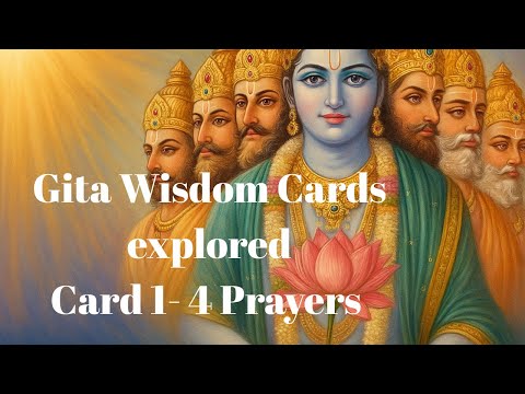 Bhagavad Gita Wisdom Cards | Sanskrit Mantras