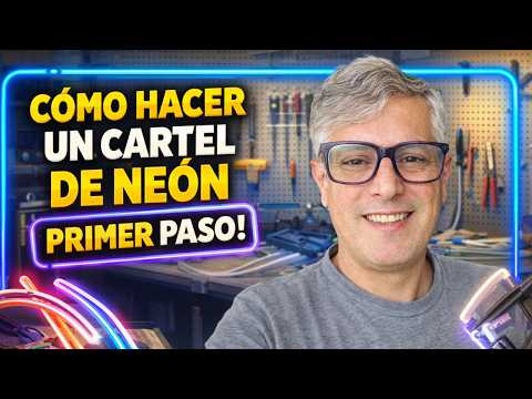 El primer paso para hacer un cartel de neón (Casi nadie te lo explica)