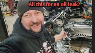 Where's the leak?? 2010 Skidoo renagade 1200. changing the oil tank.