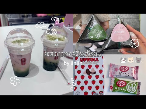 summer diaries ⋆·˚ ༘ * | shopping 🛒, eats, matcha 🍵, manga