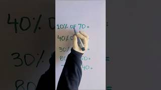 Percentage trick!! #maths #mathematics #mathsolutions #mentalmathtricks #learning #teaching #numbers