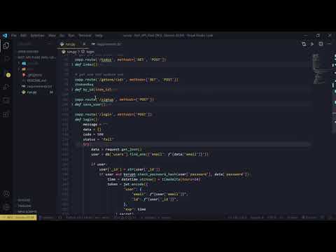 Web API's Best Practice | Flask Python, Mongodb, JWT