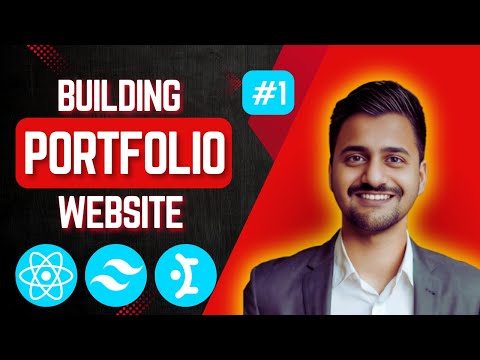 Building Portfolio Website Using React and Tailwind | Part 1 | React, Tailwind,  Mantine.dev