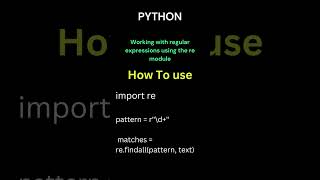 Python - Working With Regular Expression Using the re Module