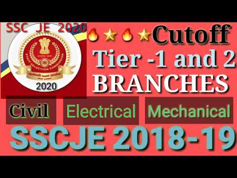SSCJE, JE CIVIL MECHANICAL AND ELECTRICAL CUTOFF 2019 TIAR 1&2,SSCJE 2019 CUTOFF SSCJE TIAR1 cutoff