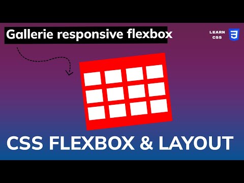 créer une galerie responsive  avec CSS Flexbox en 5 min