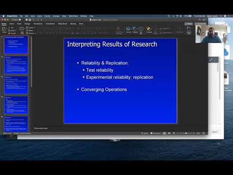 Research Methods - Interpreting Results Mini-Lecture