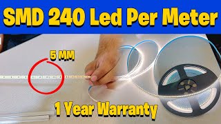 Smd Strip light 240 led per meter 1 year warranty