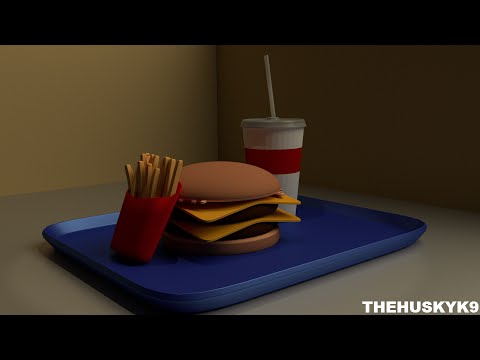 3D Burger Combo