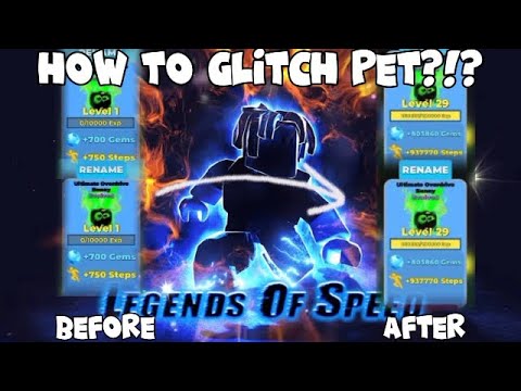 TUTORIAL HOW TO GLITCH PET!!!! *Legend of Speed*