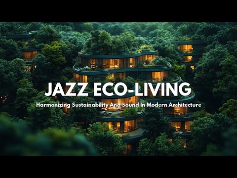Eco-Friendly Jazz Oasis Amidst Lush Forest | Sustainable Architecture Meets Smooth Jazz Music