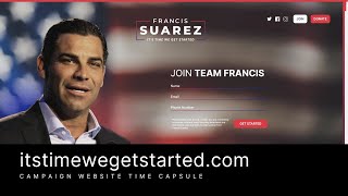 Website Time Capsule: Francis Suarez for US President 2023-06-15