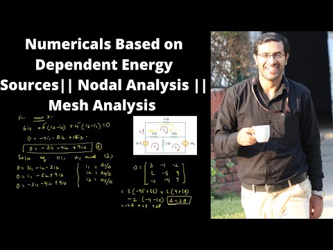 Numericals based on Dependent Energy Sources || Nodal Analysis || Mesh Analysis