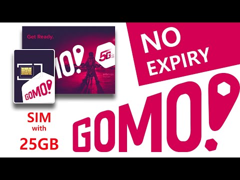 Buy GOMO Sim Card in 2023 (25GB or more with NO EXPIRY DATA)