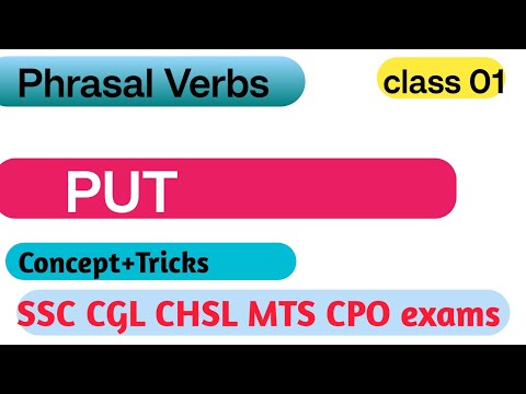 IMPORTANT PHRASAL VERBS|Phrasal Verbs for SSC CGL CHSL MTS & upcoming Exams