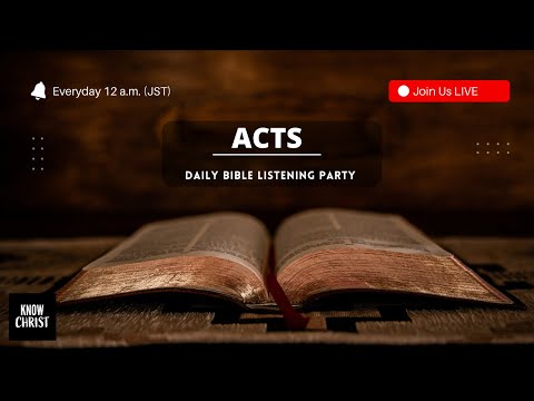 Acts (KJV) | Bible Listening Party | Entire Bible in 40 Days - Day 33/40