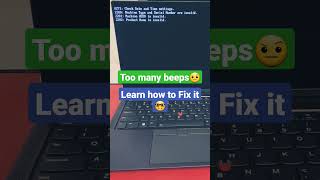 How to Fix Computer BEEPING PROBLEMS?❌️💻 #youtubeshorts #shorts #short