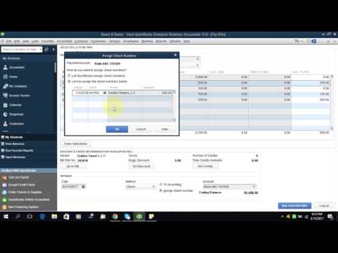 QuickBooks Tutorial Part 11- How to pay bills