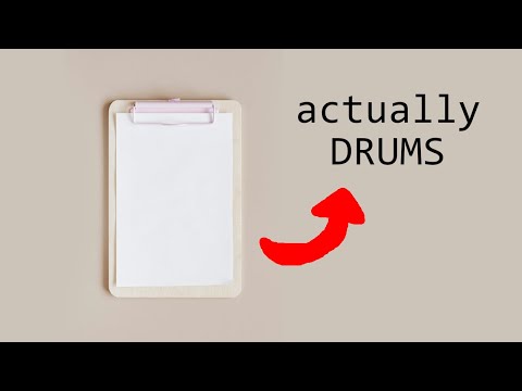 I made a beat OUT OF PAPER (and this was really strange)...