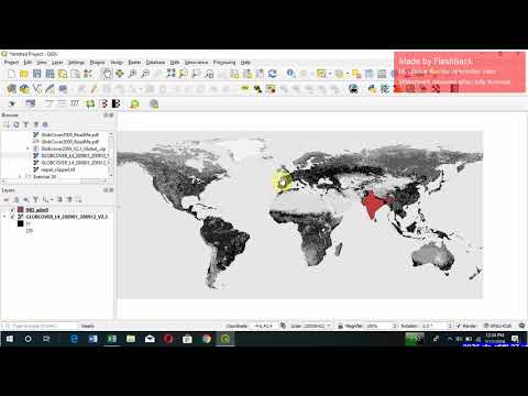 Easy way to clip raster map of India in QGIS in Hindi