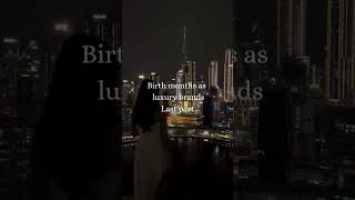 Birth months as luxury brands ✨️ last part #aesthetic #vibes #luxurybrands #luxuryvibes