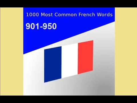 1000 Most common French vocab -901-950