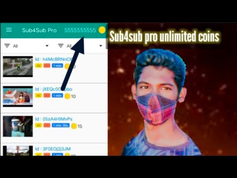 How to hack sub4sub pro // how to get unlimited coins in sub4sub pro