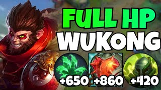Wild Rift: FULL-HP WUKONG BUILD IS UNKILLABLE