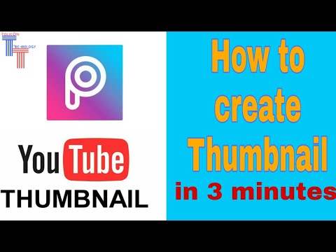 How to create thumbnail for YouTube videos in 3 minutes in android smartphone |Talk On Technology