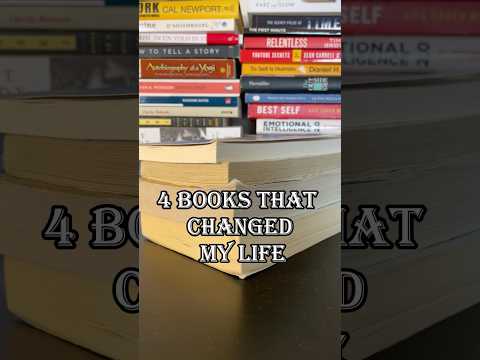 4 Books That Changed My Life| Must Read Books| Psychology, Self-Improvement, Personal Development