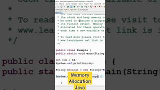 #java #MemoryAllocation