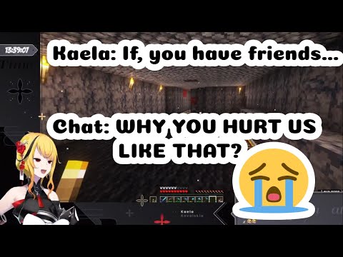 Kaela talking about having friends. Chat's response...  | 「HOSHIYOMI」