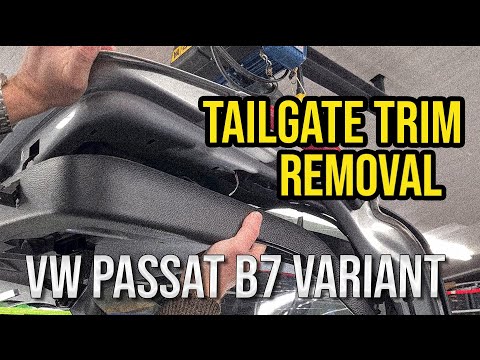 Tailgate Trim Removal: VW Passat B7 Variant