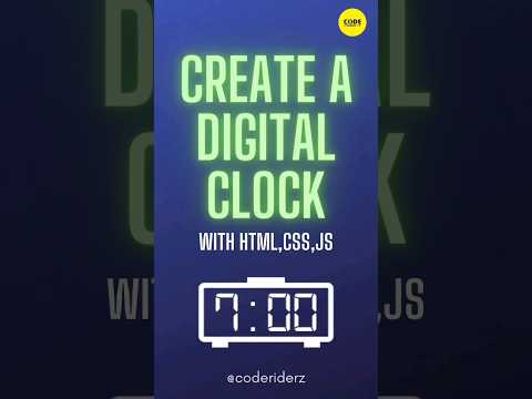 Create A Digital Clock using html,css,js #shorts #trending #viral #coding #programmerlife
