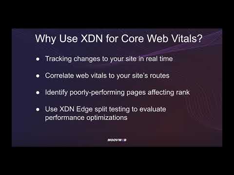 Measuring Core Web Vitals with Moovweb XDN