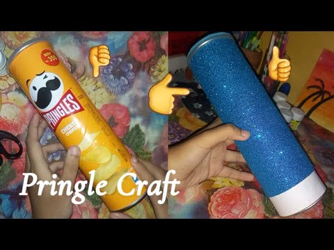 Pringles Box turn into Pencil box😲🌷✨Nice and Aesthetic craft👝 Artistic Hemoo