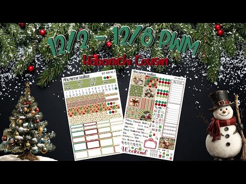 12/2 - 12/8 PWM  Hobonichi Cousin Weekly
