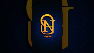 AYUSH NAME LUCKY LOGO DESIGN TRICKS ..😈🤫😈#schooltime #funnyshorts