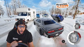This map has the MOST REALISTIC snow driving physics EVER! | BeamNG.Drive