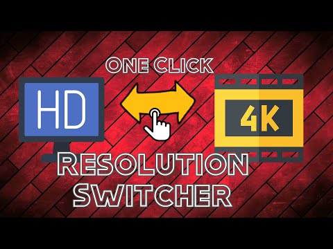 1 Click Resolution Change. Toggle Between 4K, 2K, 1080p, etc. Using one Click. QRes Tutorial