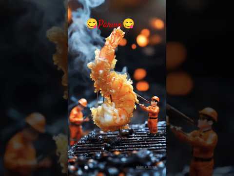 Yummy prawn 😋 l #funny #foodie #miniaturecooking #shorts#sunday