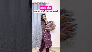 Omg 😳 Meesho dress haul 😍🛍️ Huge midi dress haul #dresshaul #meeshohaul #onlineshopping #meesho